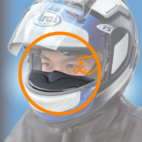 아라이 풀시스템 헬멧용 2014년 순정 마스크