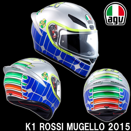 AGV 에이지브이 K-1 008-ROSSI MUGELLO   발렌티노 롯시 한정판 풀페이스 헬멧
