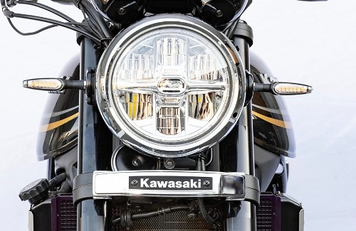 가와사키(Kawasaki) Z900RS 키지마 프런트 가와사키 크롬 엠블램 + 장착 스테이 킷