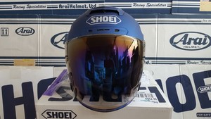 쇼웨이 제이 포스4  매트 블루  오픈페이스 헬멧 XXL