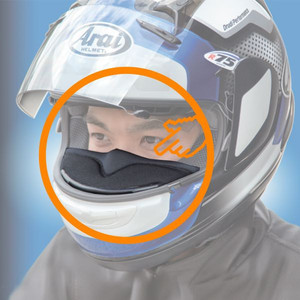 아라이 풀시스템 헬멧용 2014년 순정 마스크