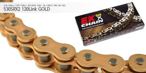 EK체인(Enuma Chain) 530 Quadra-X-Ring 체인 (1100cc급 내구성지수 1500) 530SRX2-120L-골드