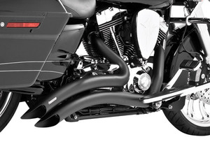 Freedom Performance Exhaust Black Sharp Curve Radius System 투어링 일렉트라글라이드/로드글라이드/로드킹/울트라리미티드/할리데이비슨 프리덤 퍼포먼스 블랙 머플러
