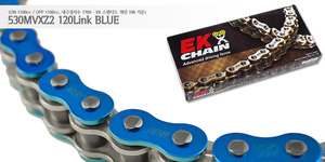EK체인(Enuma Chain) 530 Quadra-X-Ring 체인 (1100cc급 내구성지수 1700) 530MVXZ2-120L-블루