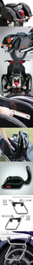 네셔널싸이클(Nationalcycle) HONDA(혼다) VT750 AERO 샤도우 에어로 &#039;04~&#039;16 Cruiseliner™ Quick Release Saddlebags + Chrome Mount Kit(크루즈라이너 퀵 릴리즈 새들백 + 크롬 마운트킷) N1101+KIT-SBC013