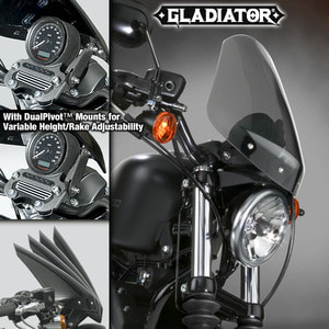 네셔널싸이클(Nationalcycle) Harley davidson(할리데이비슨) 스포스터 Gladiator® Windshield Light Tint Black Mounts(글래디에이터 윈드쉴드) N2714