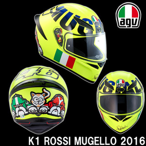 AGV 에이지브이 K-1 008-ROSSI MUGELLO   발렌티노 롯시 한정판 오픈페이스 헬멧