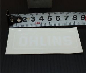 올린즈 정품 클리어 스티커 75x28mm 1매