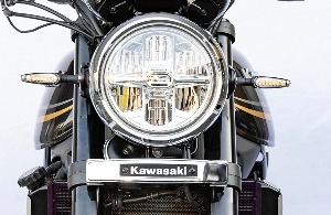 가와사키(Kawasaki) Z900RS 키지마 프런트 가와사키 크롬 엠블램 + 장착 스테이 킷